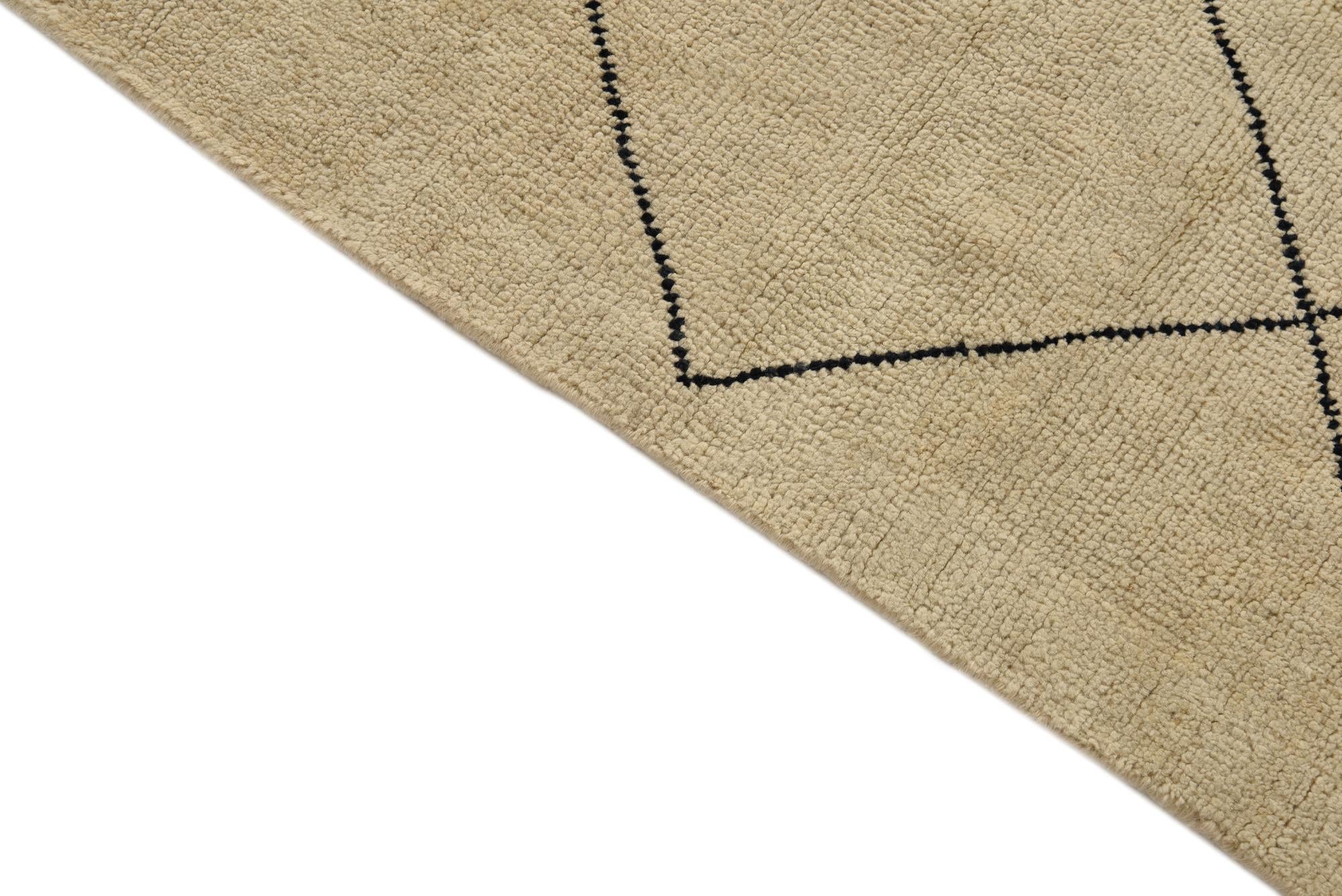 8' 3 x 10' Hand Knotted Moroccan Wool Rug