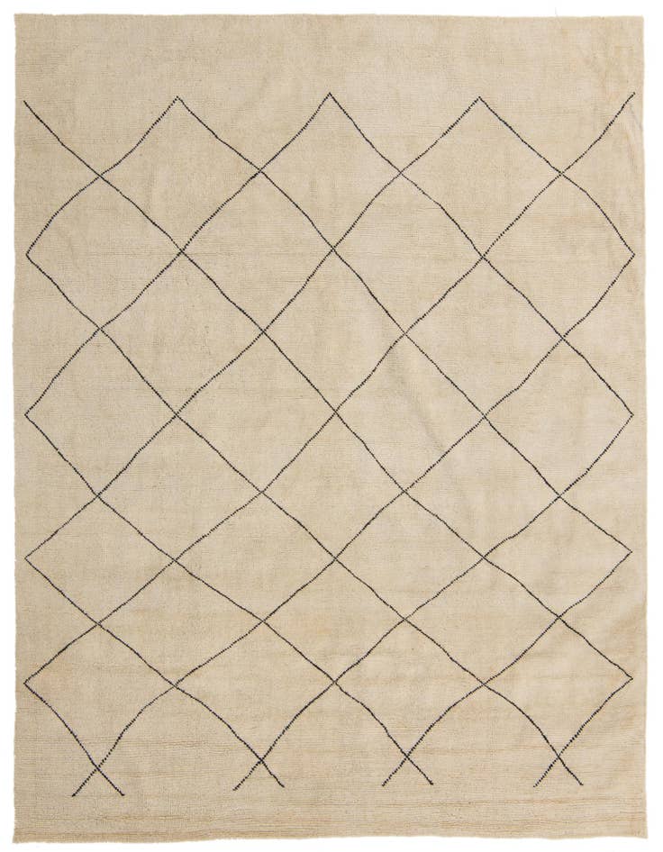 Detail image of 8' 3 x 10' Hand Knotted Moroccan Wool Rug