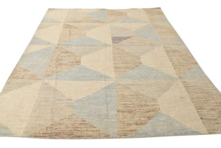 7' 9 x 9' 10 Hand Knotted Moroccan Wool Rug