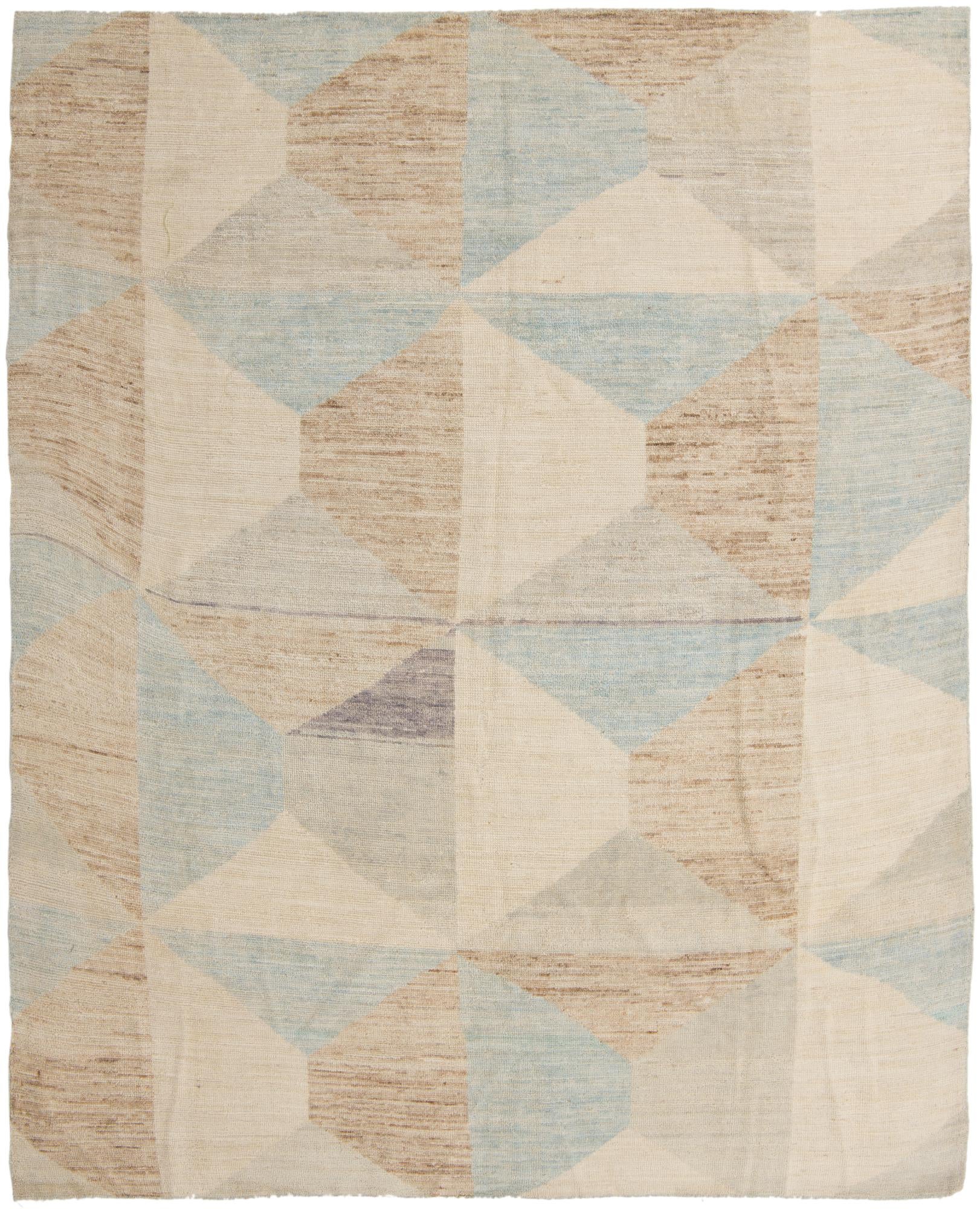 7' 9 x 9' 10 Hand Knotted Moroccan Wool Rug