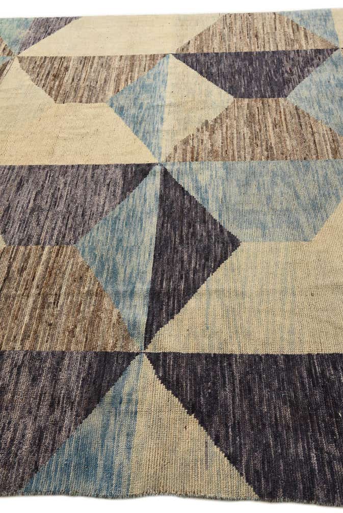 7' 8 x 9' 7 Hand Knotted Moroccan Wool Rug
