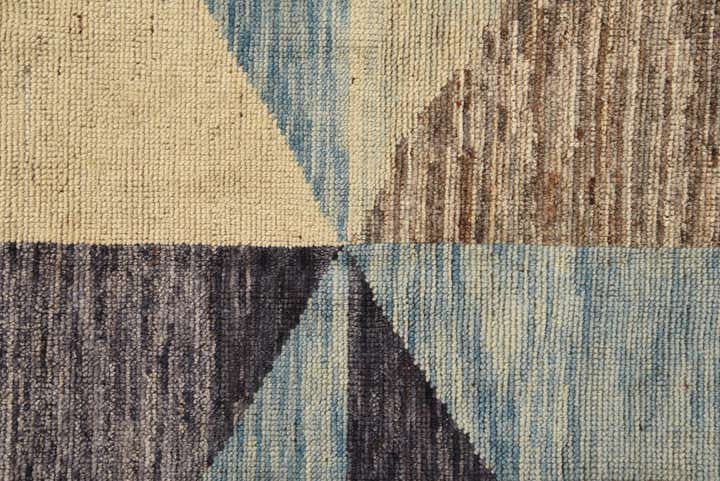 7' 8 x 9' 7 Hand Knotted Moroccan Wool Rug