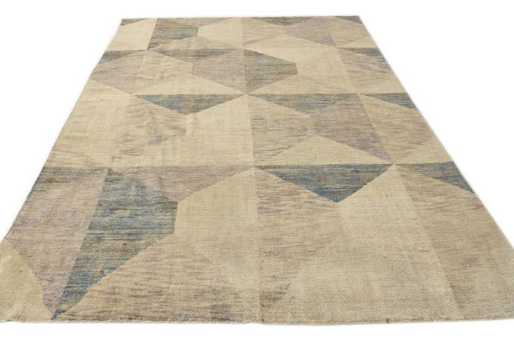 Detail image of 7' 6 x 10' Hand Knotted Moroccan Wool Rug