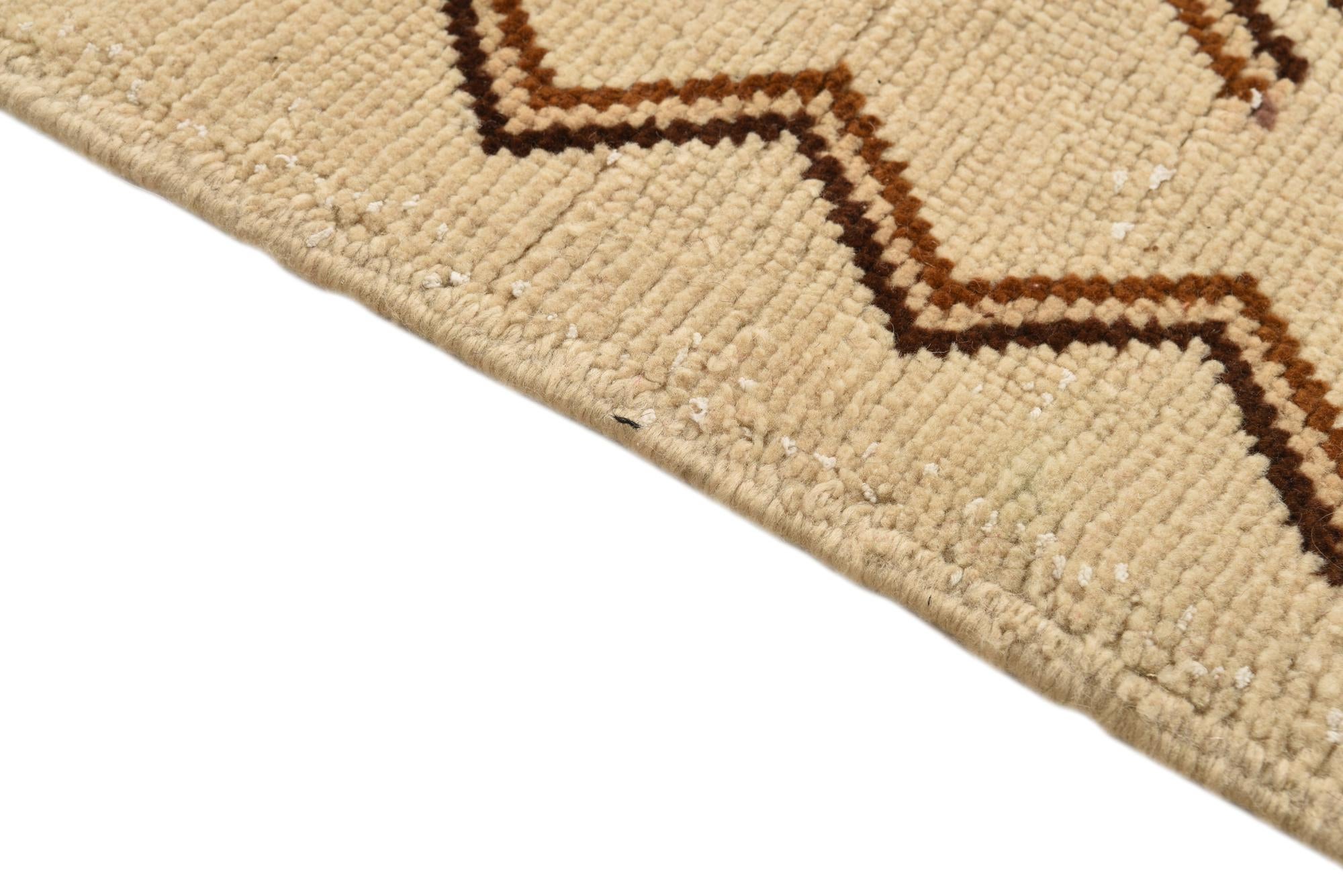 3' x 5' 6 Hand Knotted Moroccan Wool Rug