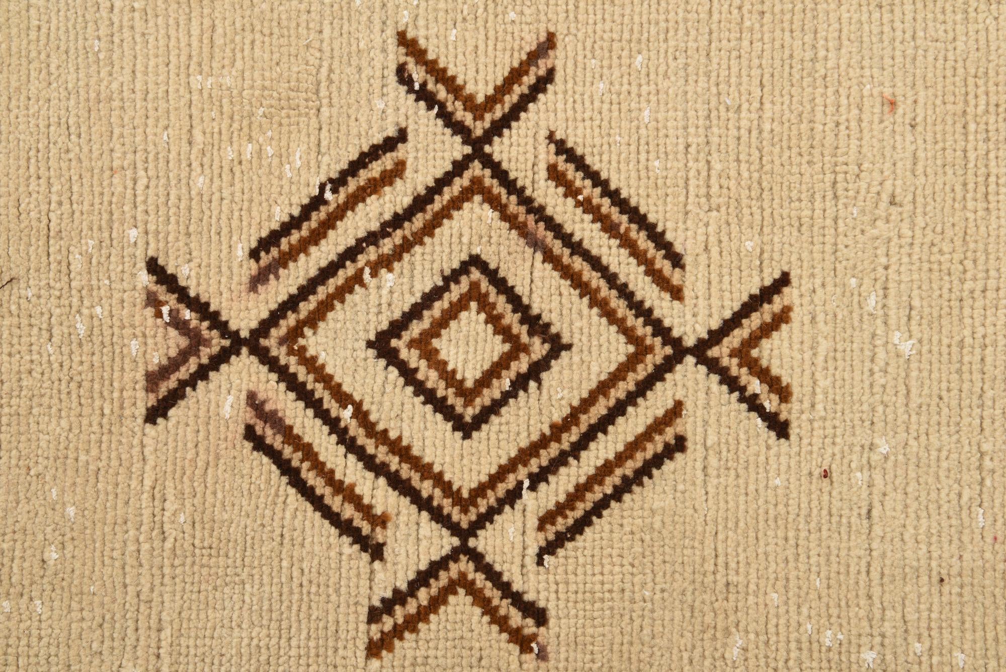 3' x 5' 6 Hand Knotted Moroccan Wool Rug