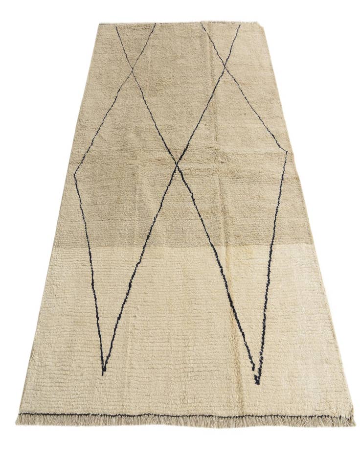 Detail image of 5' 8 x 7' 2  Hand Knotted Moroccan Wool Rug