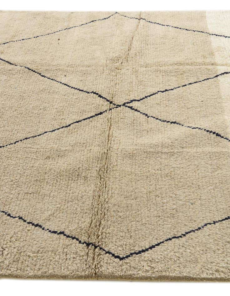 Detail image of 5' 8 x 7' 2  Hand Knotted Moroccan Wool Rug