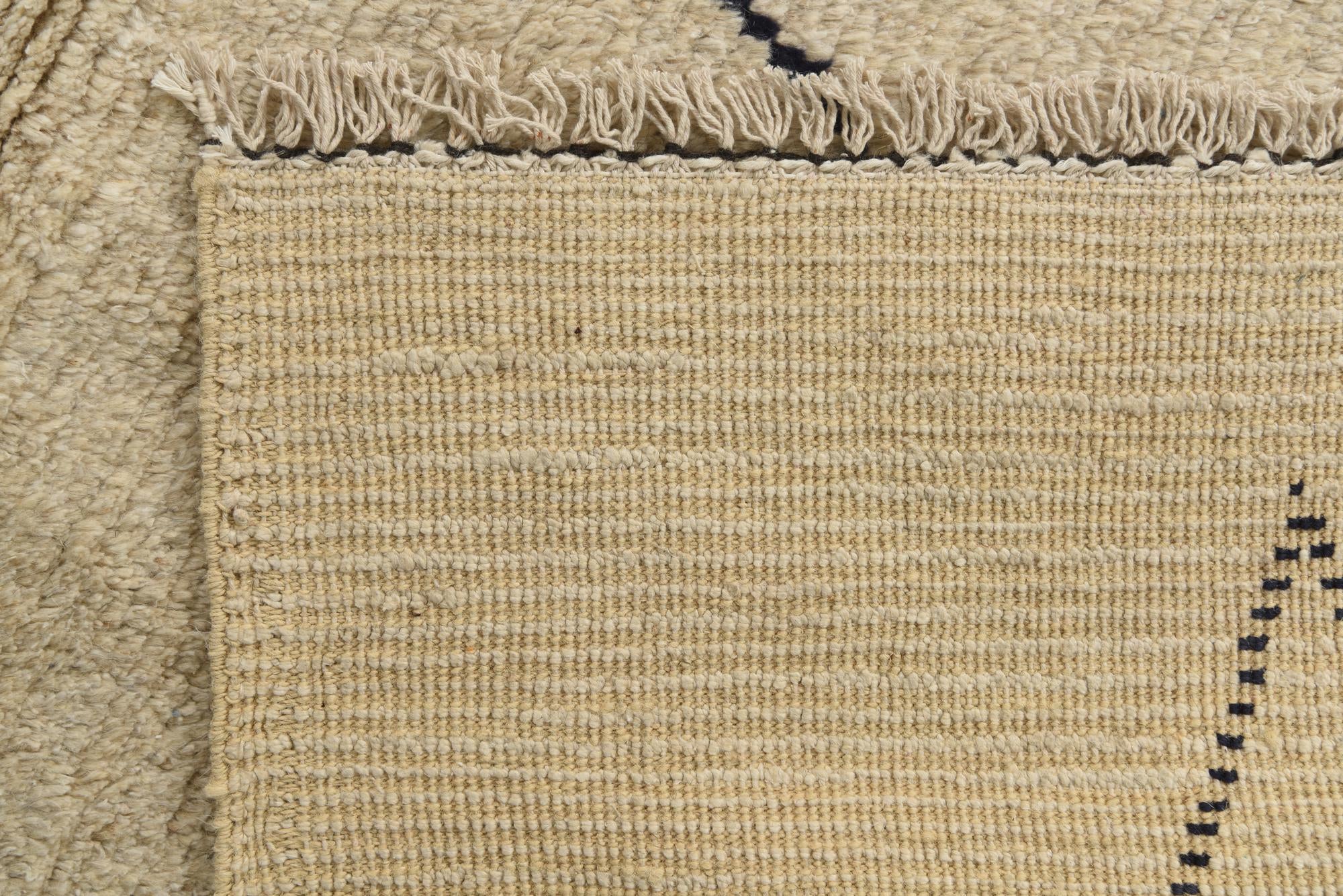 5' 8 x 7' 2 Hand Knotted Moroccan Wool Rug