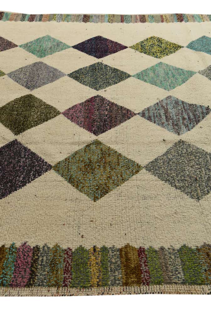 9' 2 x 12' 4 Hand Knotted Moroccan Wool Rug