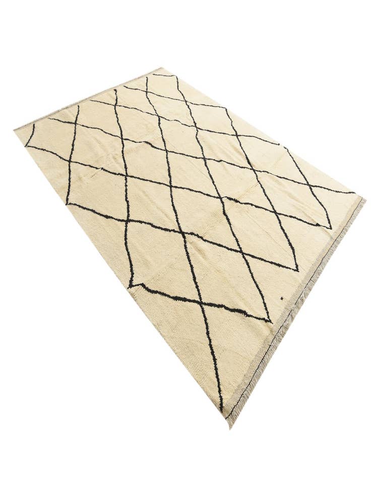 Detail image of 8' x 10' 4 Hand Knotted Moroccan Wool Rug