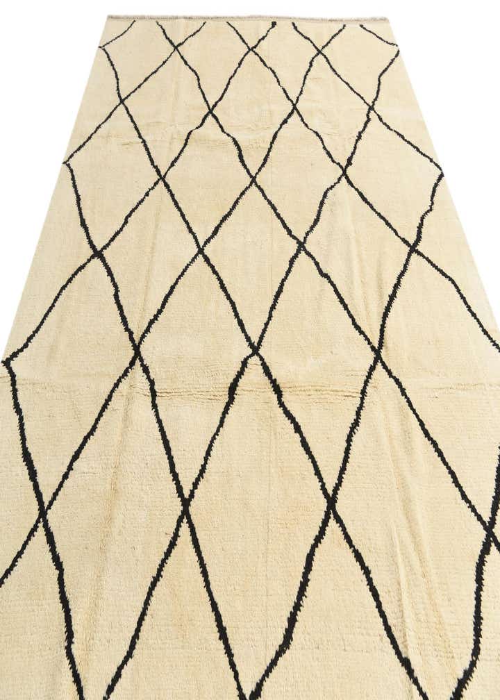 8' x 10' 4 Hand Knotted Moroccan Wool Rug