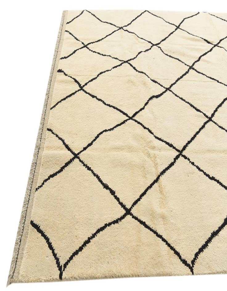 Detail image of 8' x 10' 4 Hand Knotted Moroccan Wool Rug