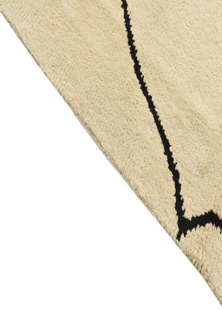 8' x 10' 4 Hand Knotted Moroccan Wool Rug