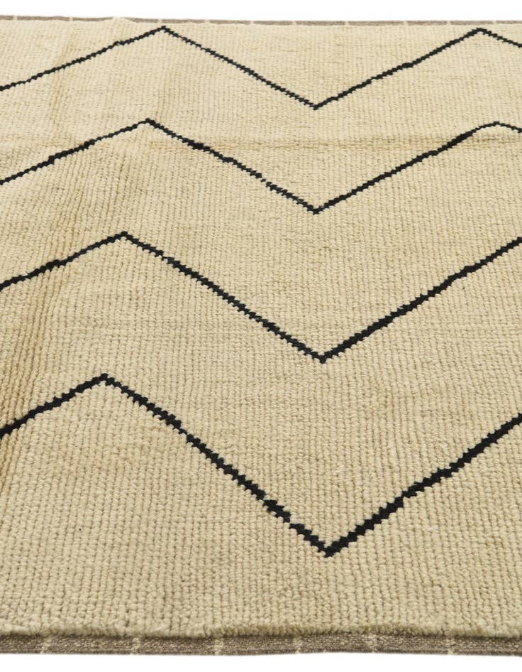 Detail image of 5' 5 x 8' 5  Hand Knotted Moroccan Wool Rug