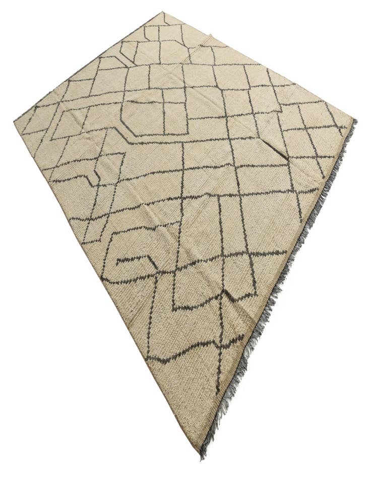 Detail image of 8' 2 x 10' 2  Hand Knotted Moroccan Wool Rug