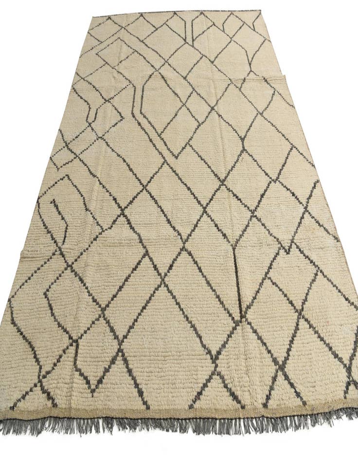 Detail image of 8' 2 x 10' 2  Hand Knotted Moroccan Wool Rug