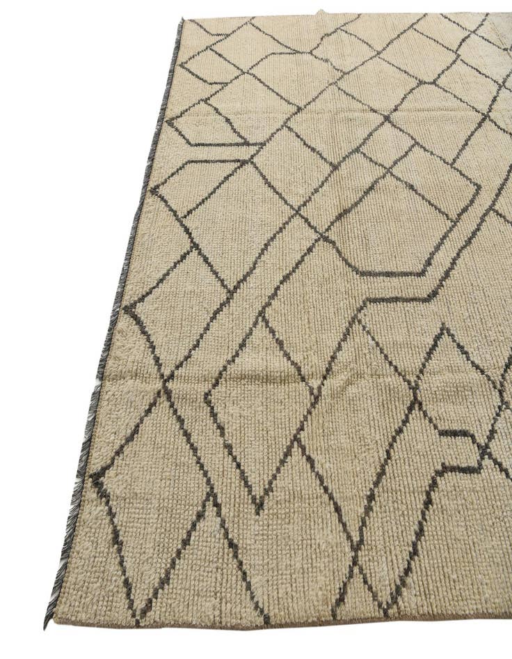 Detail image of 8' 2 x 10' 2  Hand Knotted Moroccan Wool Rug