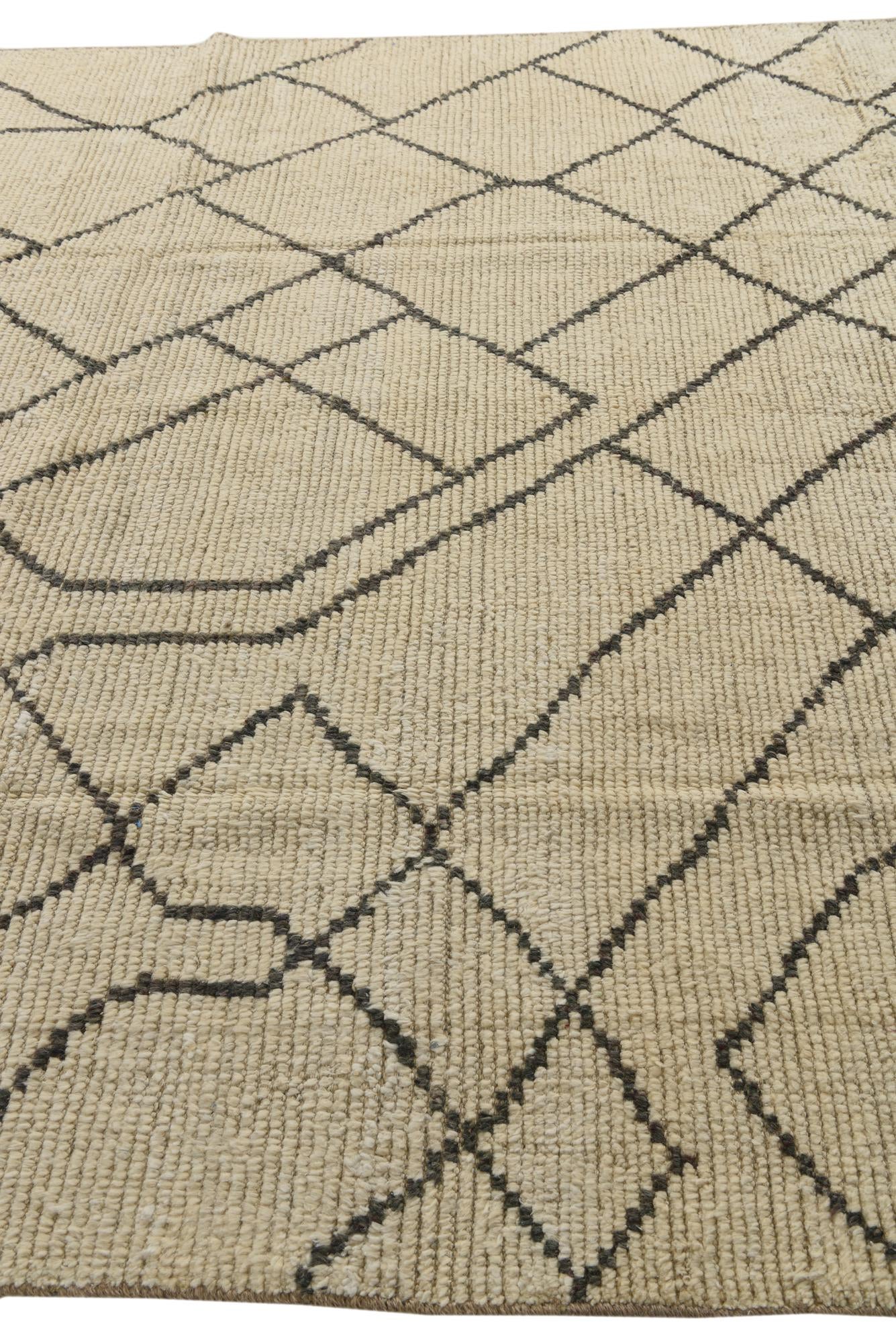 8' 2 x 10' 2 Hand Knotted Moroccan Wool Rug