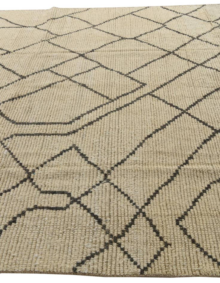 Detail image of 8' 2 x 10' 2  Hand Knotted Moroccan Wool Rug