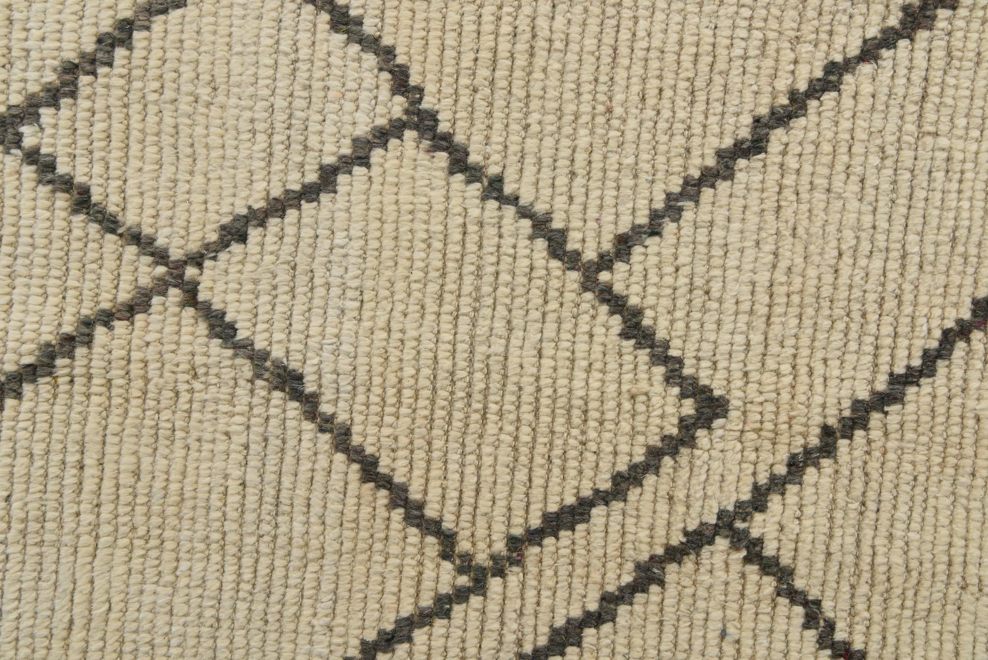 8' 2 x 10' 2 Hand Knotted Moroccan Wool Rug