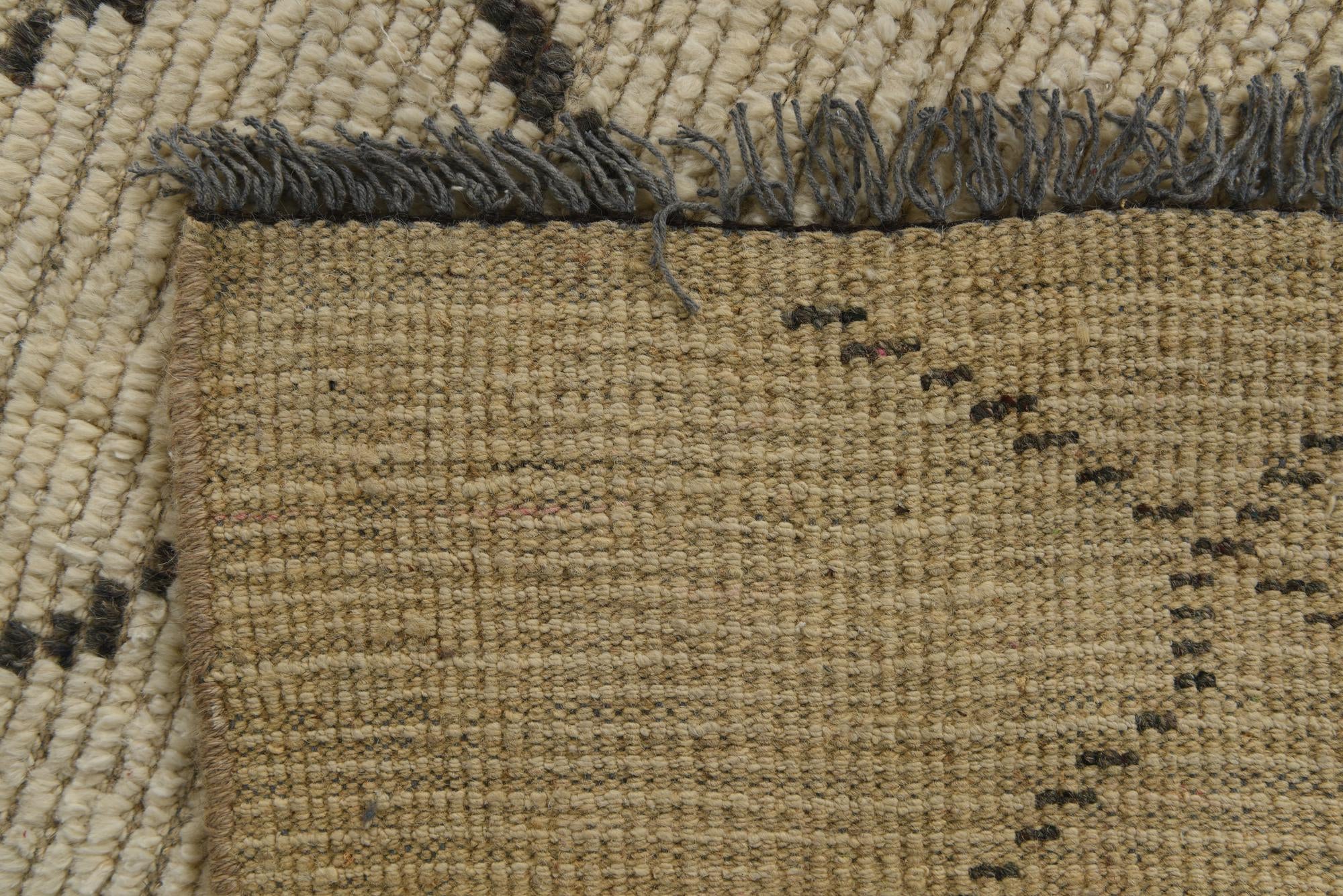 8' 2 x 10' 2 Hand Knotted Moroccan Wool Rug
