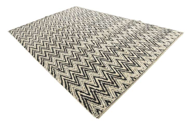 8' 6 x 12' 7 Hand Knotted Moroccan Wool Rug