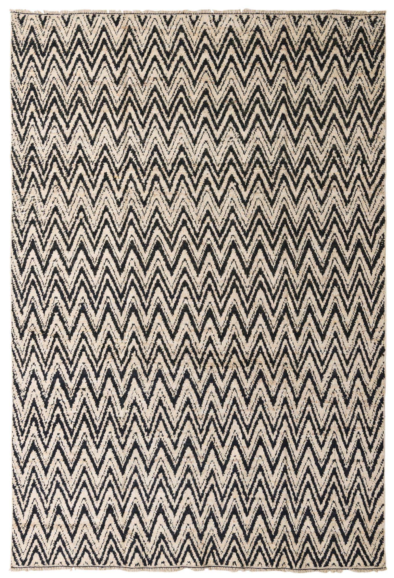 8' 6 x 12' 7 Hand Knotted Moroccan Wool Rug