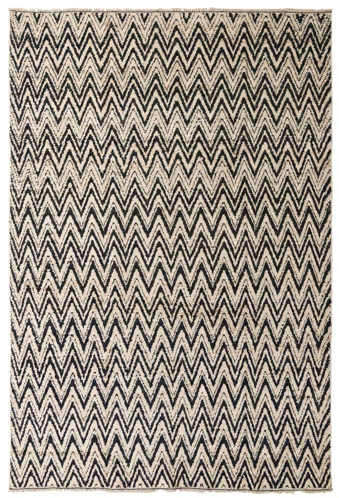 8' 6 x 12' 7 Hand Knotted Moroccan Wool Rug