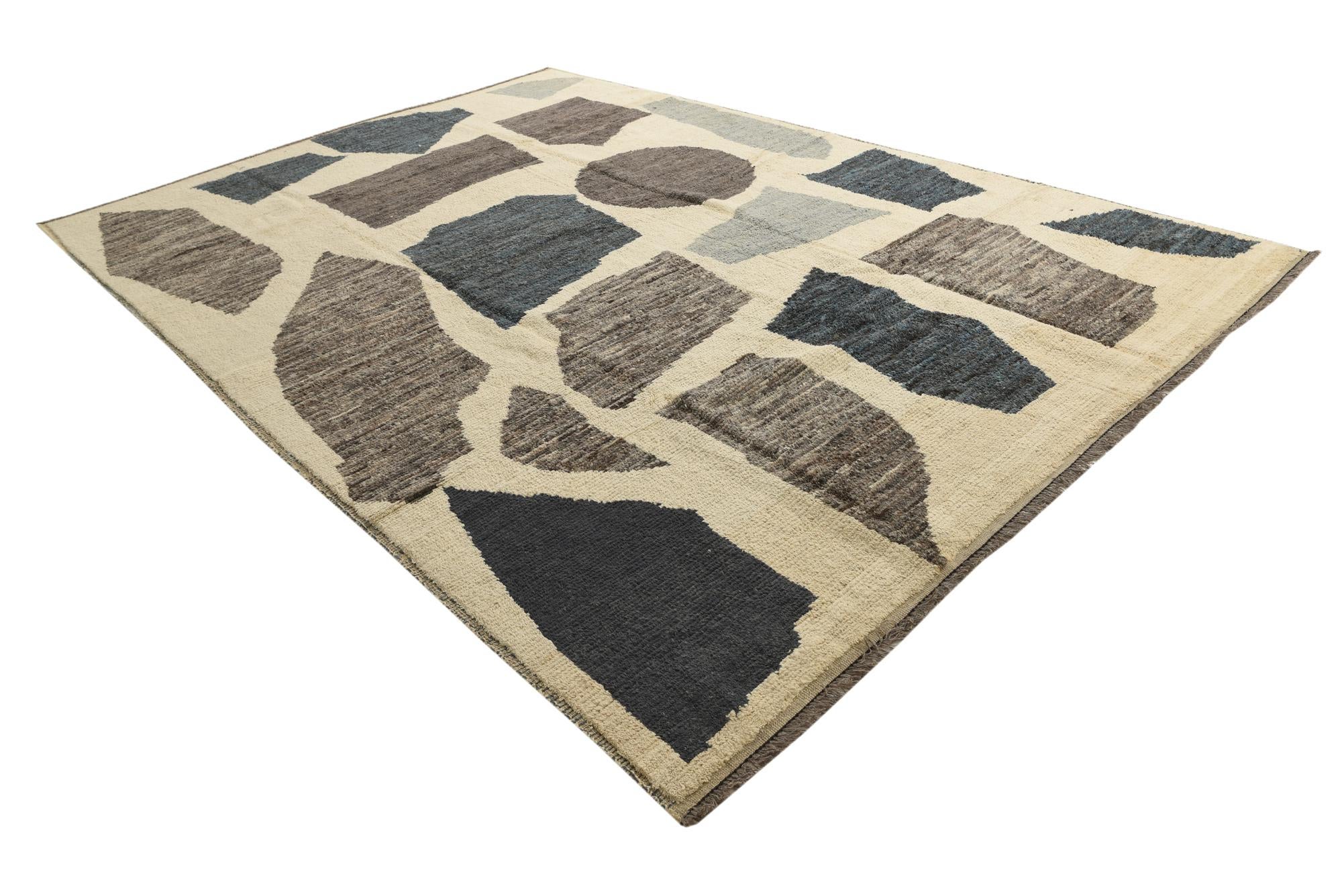 10' 5 x 14' 8 Hand Knotted Moroccan Wool Rug