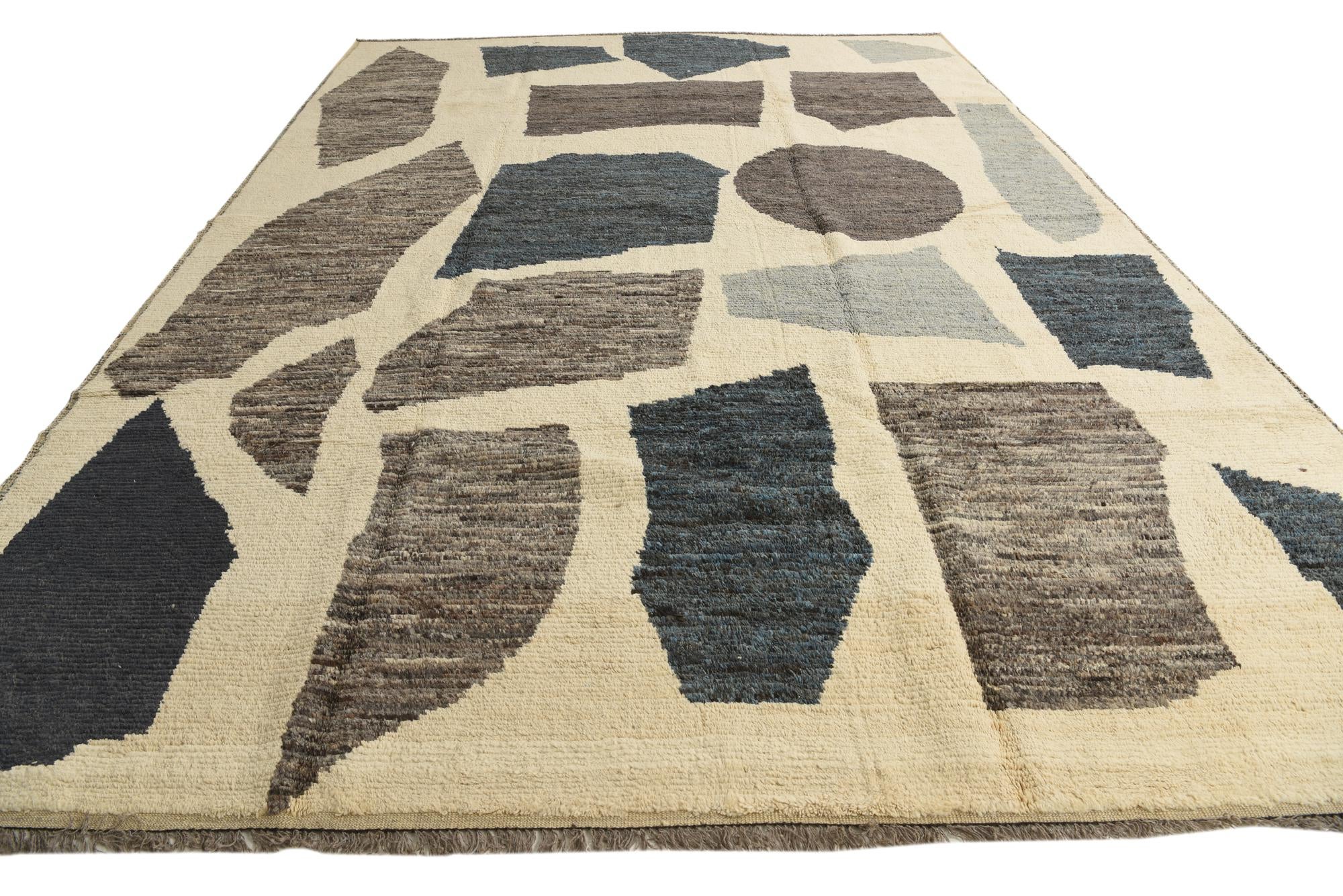 10' 5 x 14' 8 Hand Knotted Moroccan Wool Rug