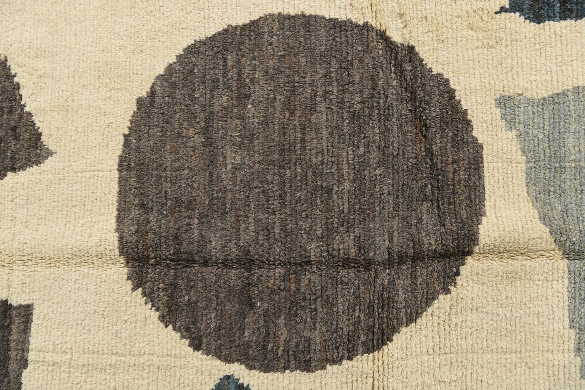 10' 5 x 14' 8 Hand Knotted Moroccan Wool Rug