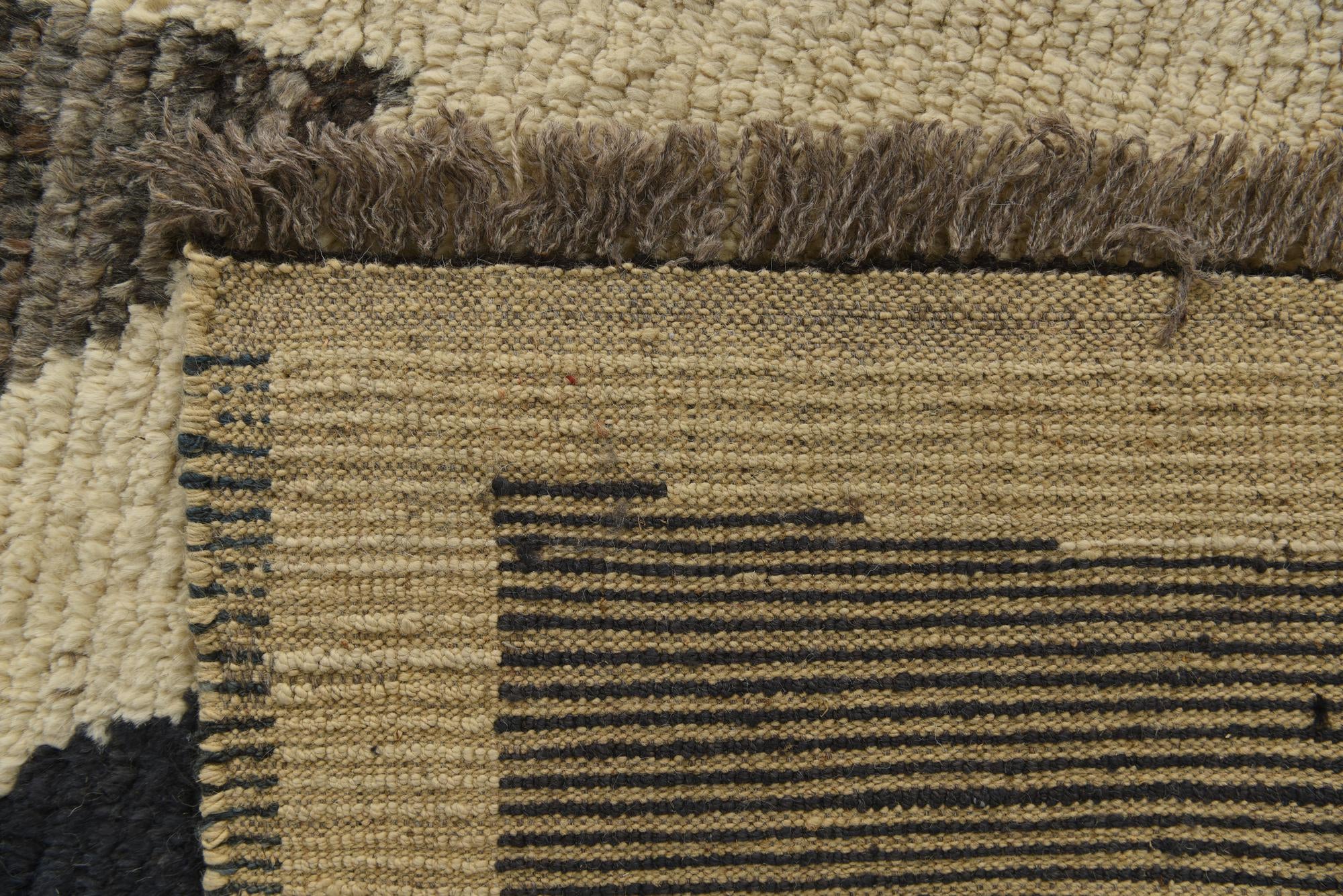 10' 5 x 14' 8 Hand Knotted Moroccan Wool Rug