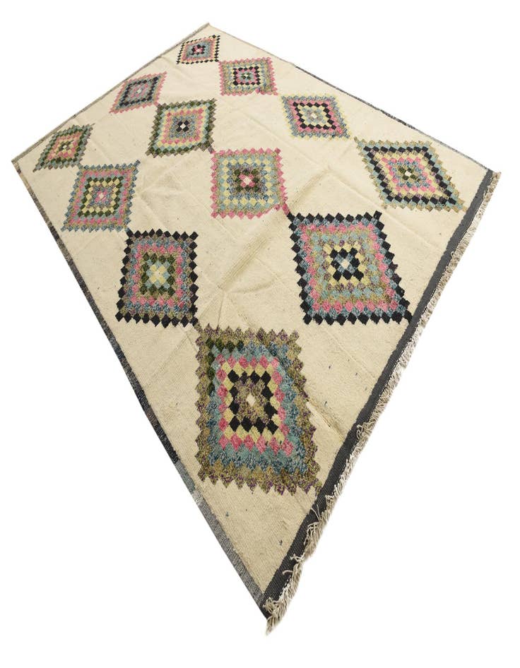 Detail image of 8' 8 x 12' 4  Hand Knotted Moroccan Wool Rug