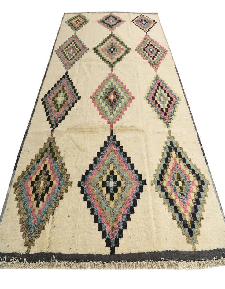 Detail image of 8' 8 x 12' 4  Hand Knotted Moroccan Wool Rug