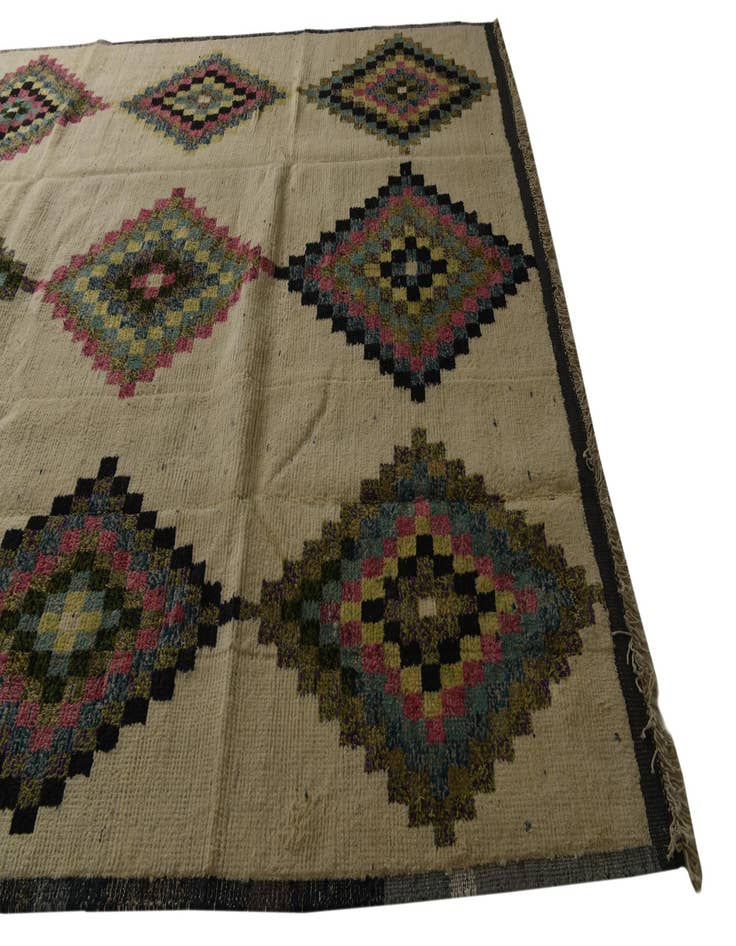 Detail image of 8' 8 x 12' 4  Hand Knotted Moroccan Wool Rug