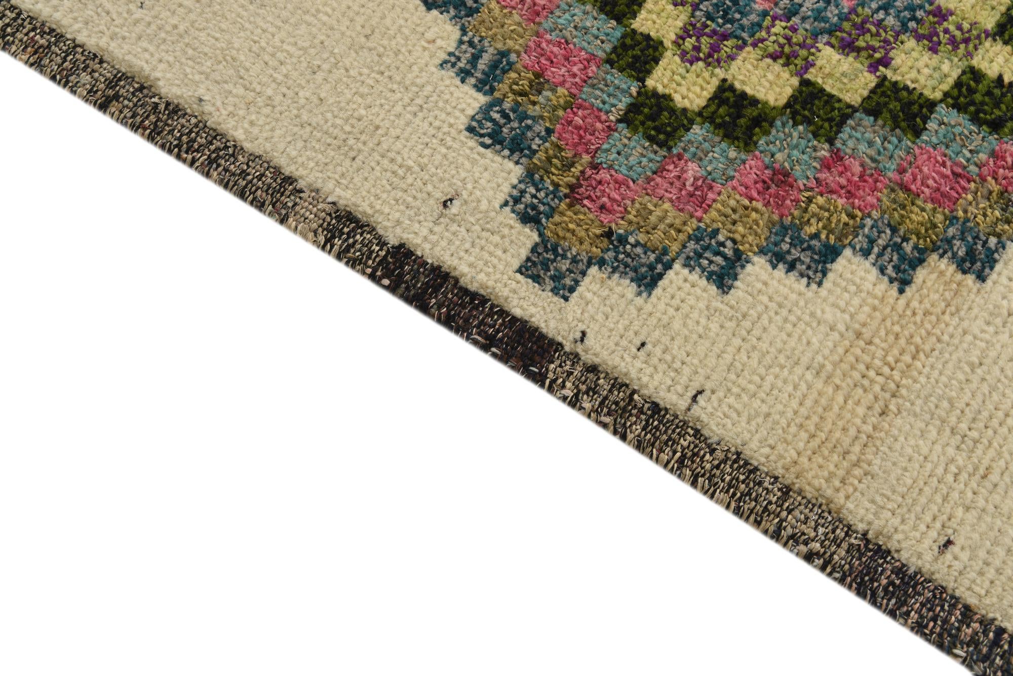 8' 8 x 12' 4 Hand Knotted Moroccan Wool Rug