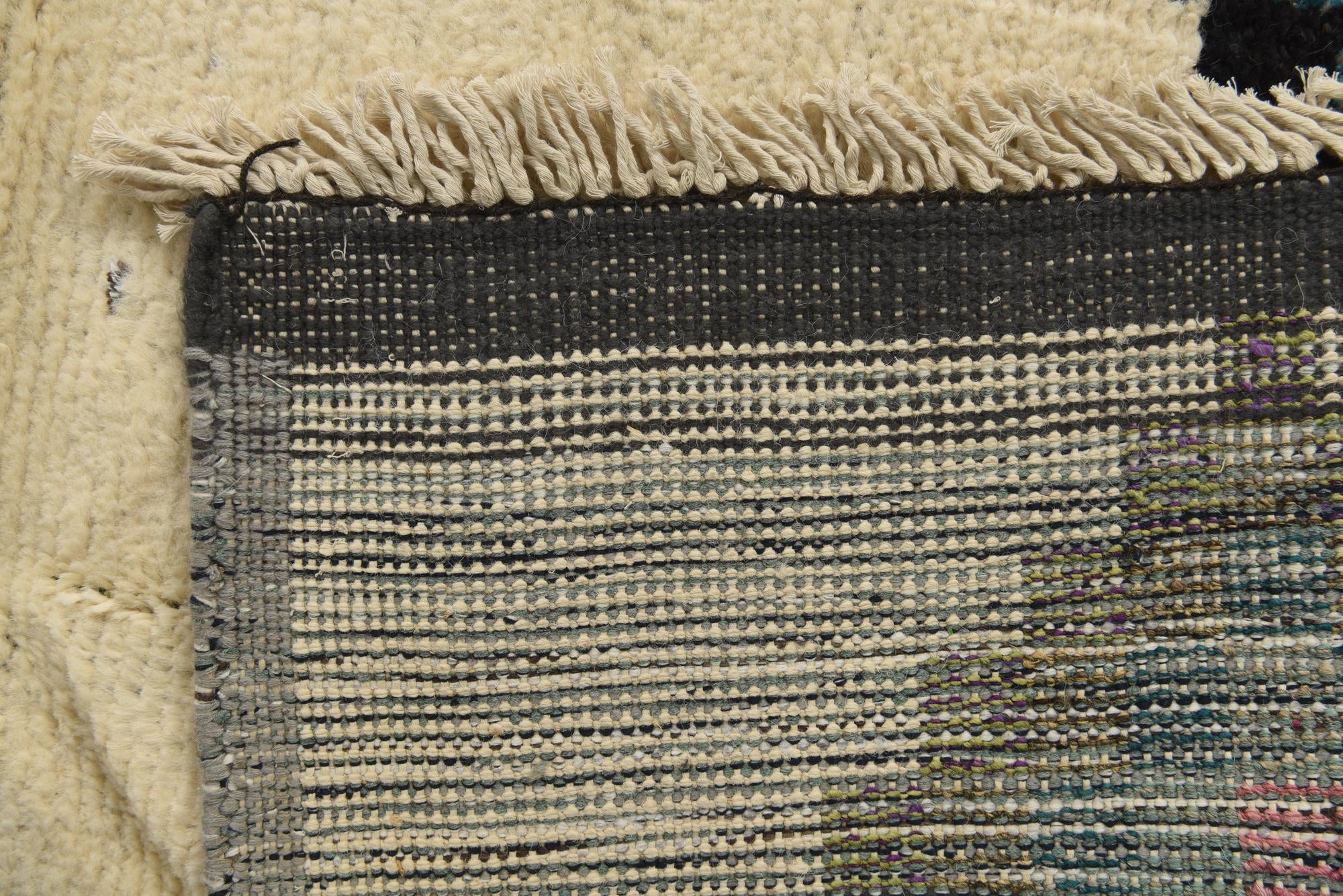 8' 8 x 12' 4 Hand Knotted Moroccan Wool Rug
