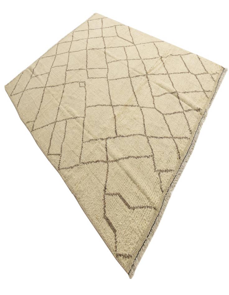 Detail image of 8' 5 x 10' 9  Hand Knotted Moroccan Wool Rug