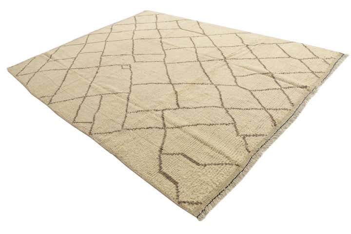 8' 5 x 10' 9 Hand Knotted Moroccan Wool Rug