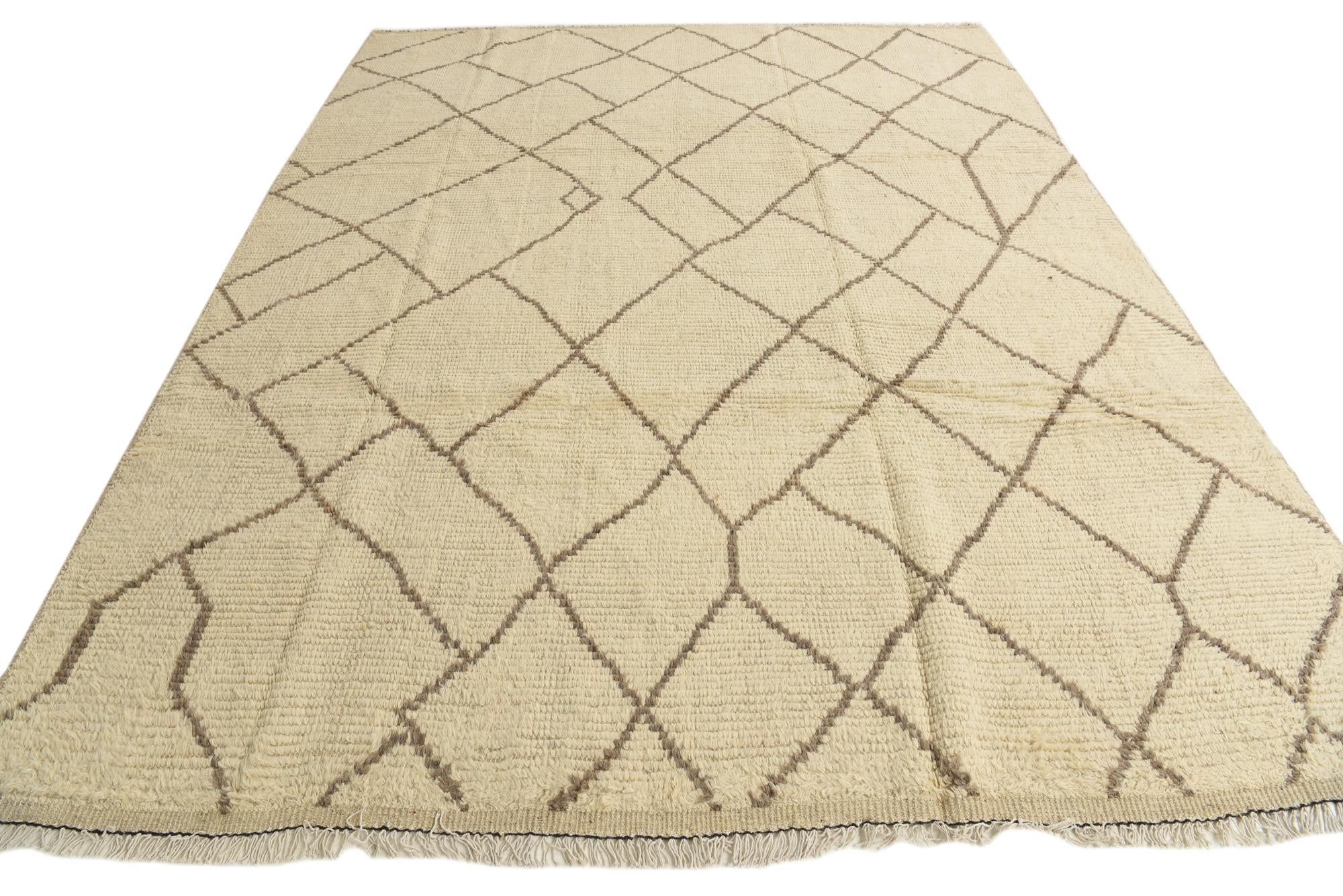 255cm x 330cm anudado a mano marroquí Alfombra Lana