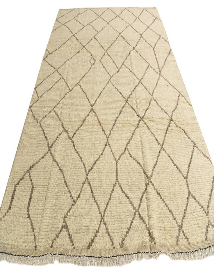 Detail image of 8' 5 x 10' 9  Hand Knotted Moroccan Wool Rug