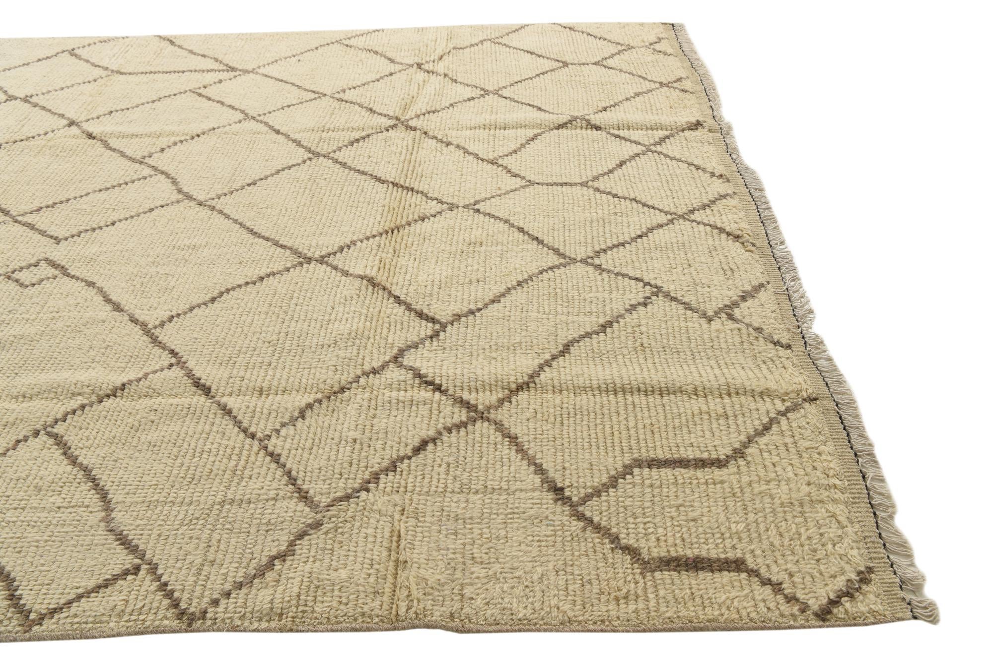 255cm x 330cm anudado a mano marroquí Alfombra Lana