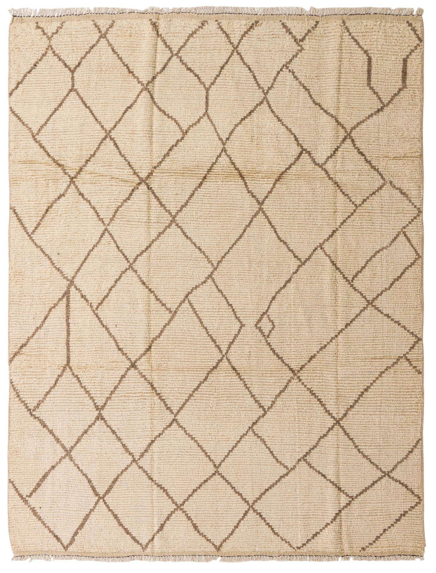 8' 5 x 10' 9 Hand Knotted Moroccan Wool Rug