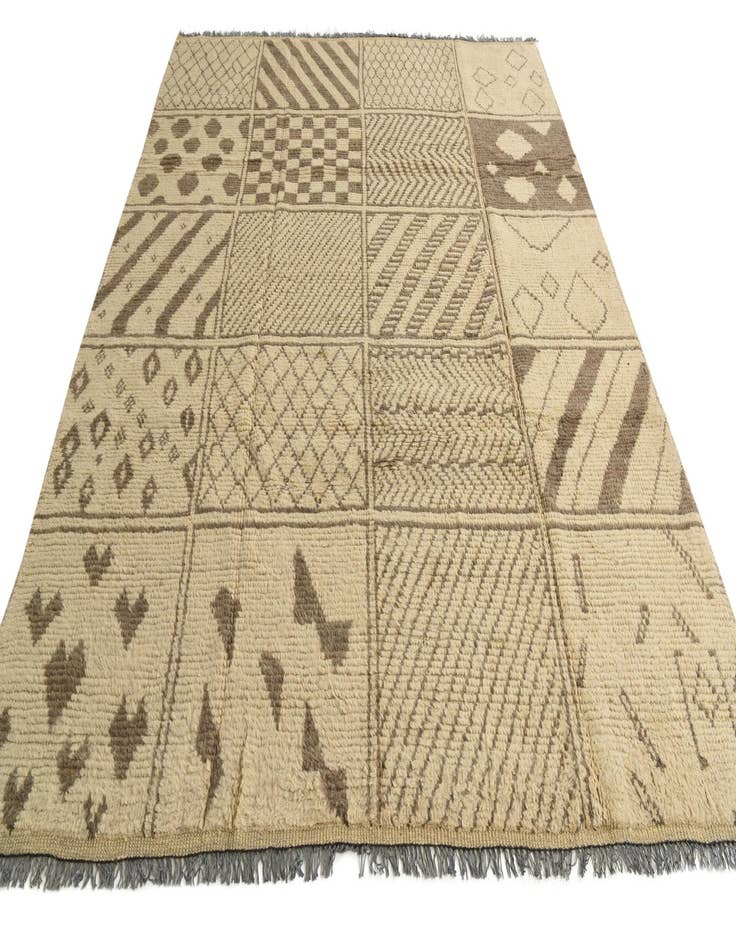 Detail image of 8' 5 x 10' 6  Hand Knotted Moroccan Wool Rug