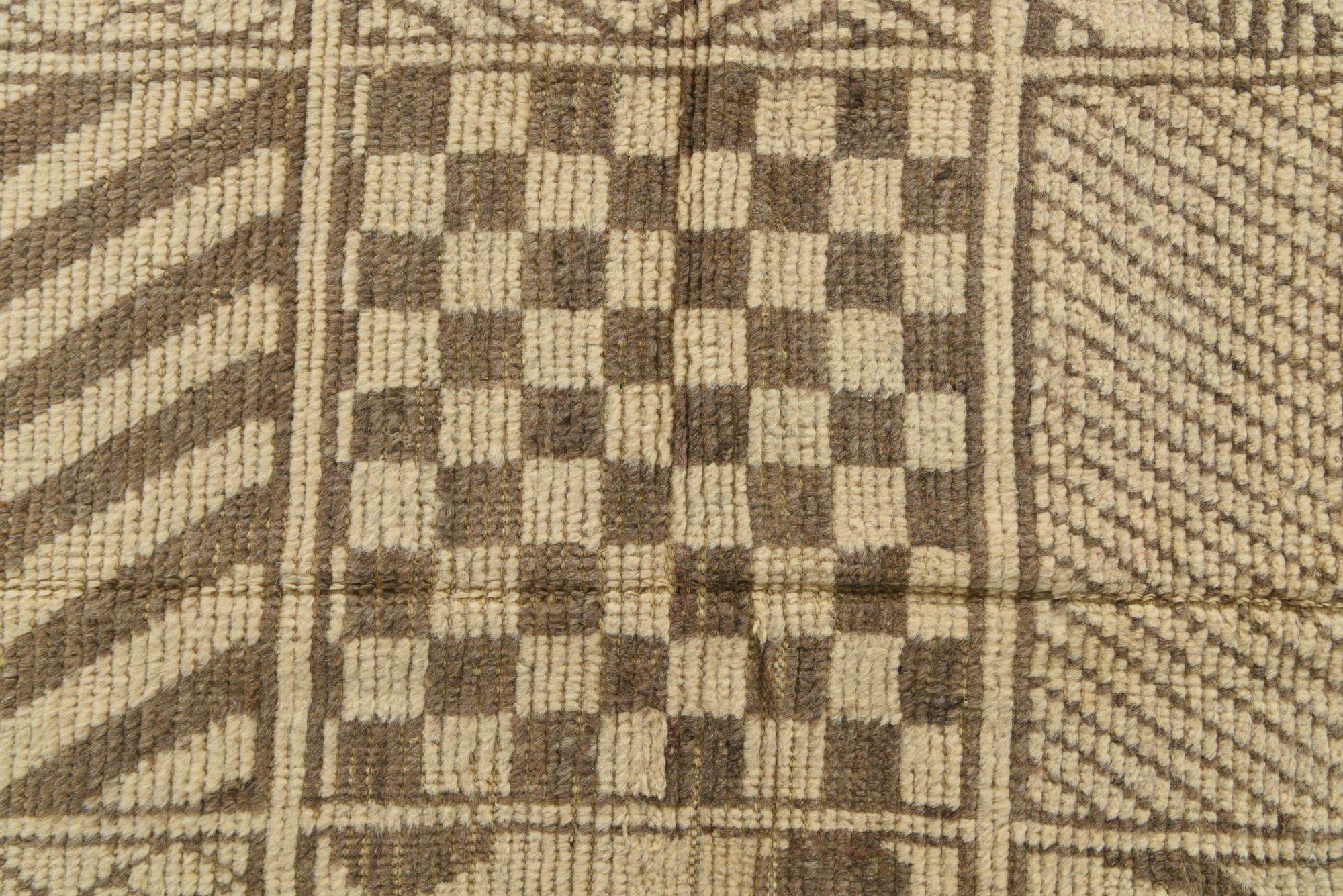8' 5 x 10' 6 Hand Knotted Moroccan Wool Rug