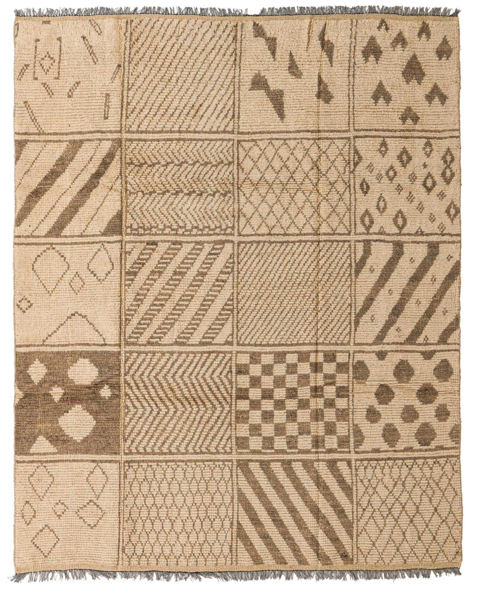 8' 5 x 10' 6 Hand Knotted Moroccan Wool Rug