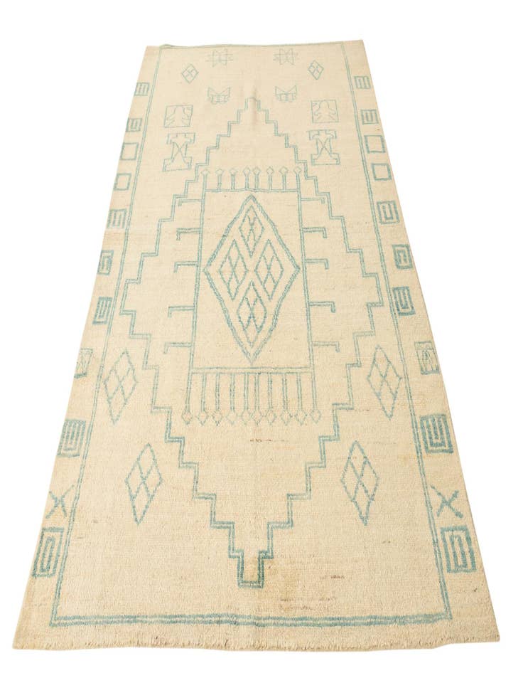 Detail image of 5' 6 x 8' 2  Hand Knotted Moroccan Wool Rug