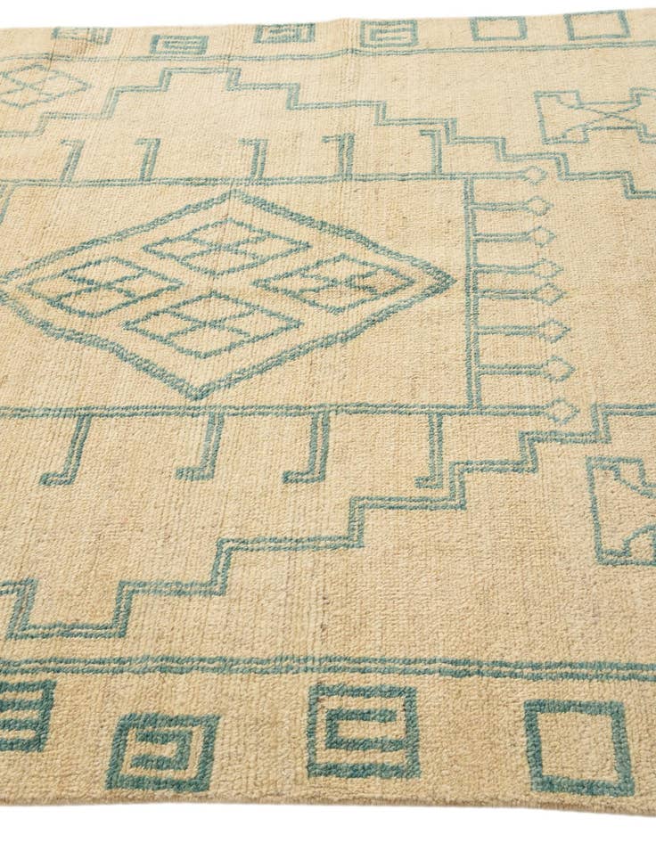 Detail image of 5' 6 x 8' 2  Hand Knotted Moroccan Wool Rug