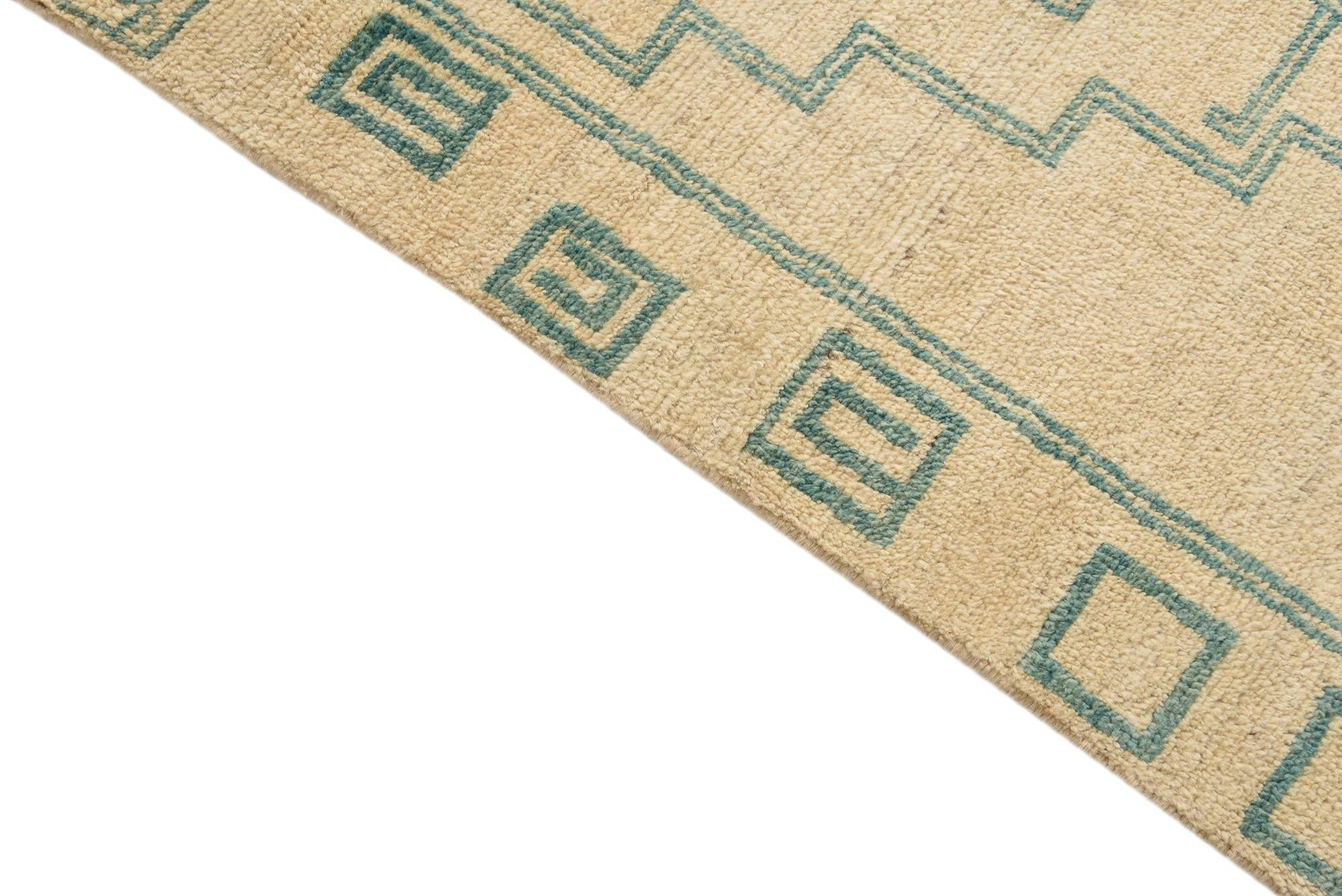5' 6 x 8' 2 Hand Knotted Moroccan Wool Rug