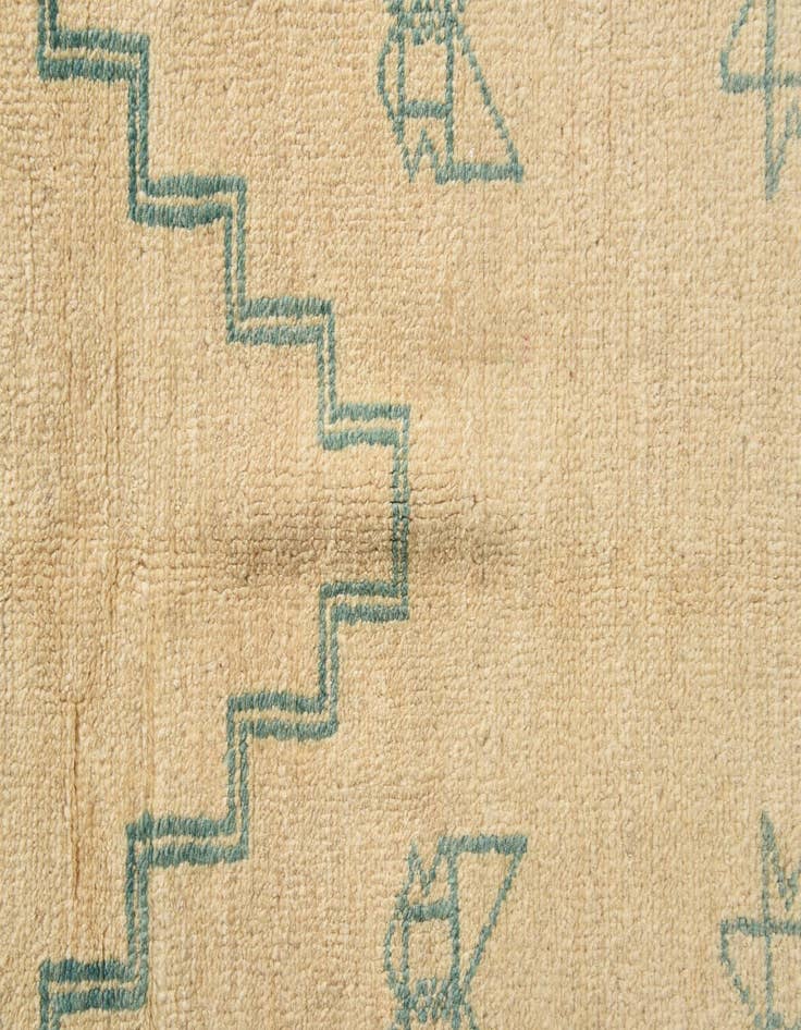 Detail image of 5' 6 x 8' 2  Hand Knotted Moroccan Wool Rug